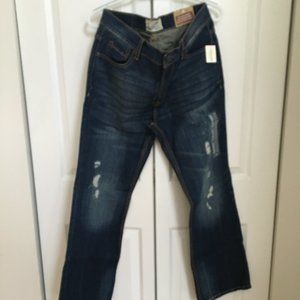 AEROPOSTALE DRIGGS SLIM BOOTCUT DISTRESSED BLUE MENS DENIM JEANS NWT 33/30